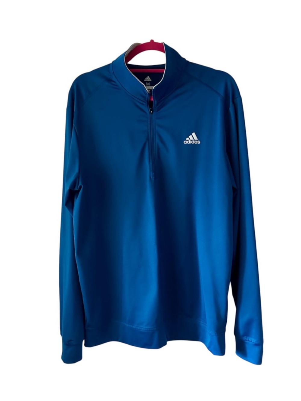 Adidas Golf Men's Classic 1/4 Zip Performance Pullover Teal Size M